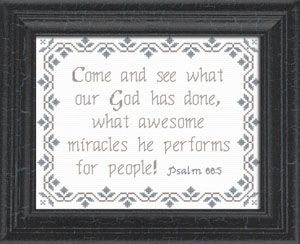 Come and See - Psalm 94:19<